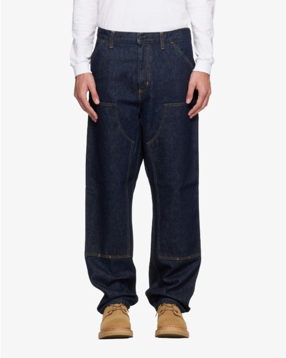 Carhartt WIP  – Navy Double Knee Jeans